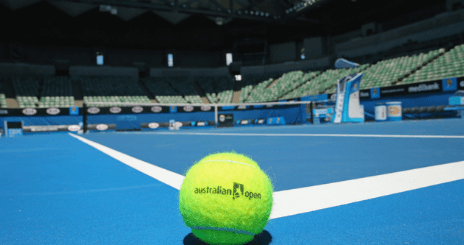 a tennis ball at the Melbourne Tennis Festival