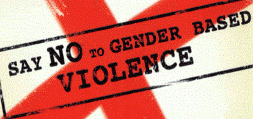 picture written say no to gender-based violence