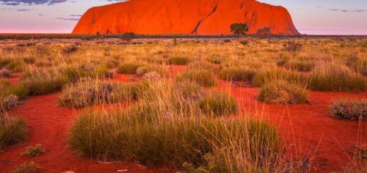 The Famous Uluru Rock In Australia